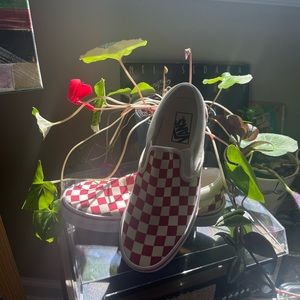 These Checkerboard Red vans have never been worn!